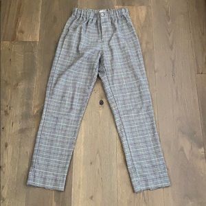 Grey Plaid Brandy Melville Tilden Pants